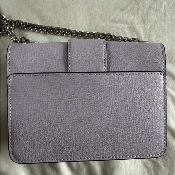 Kate Spade Phoebe Mini Flap Crossbody Bag Lilac Leather KK896 NEW - Picture 11 of 11